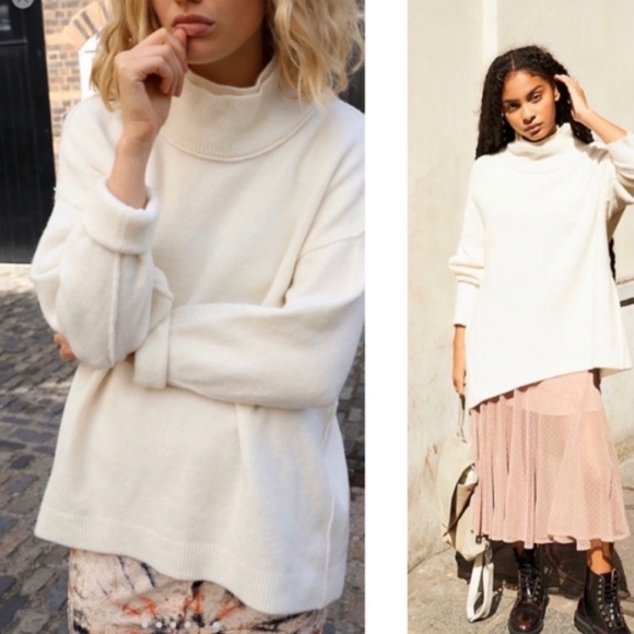 Free People Afterglow Mock Neck Sweater - Picture 3 of 7